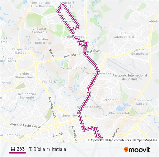 263 Bus Line Map