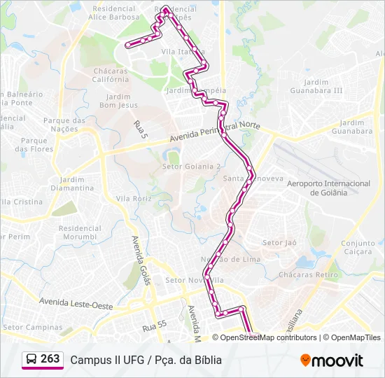 263 Bus Line Map