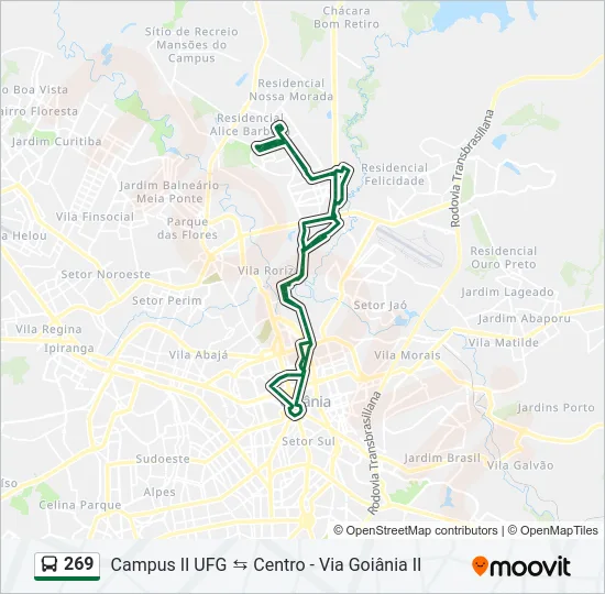 269 Bus Line Map