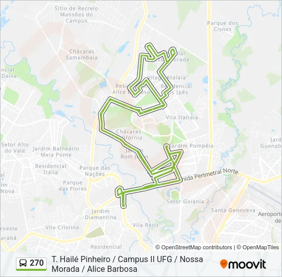 270 Bus Line Map