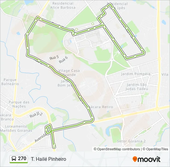 270 Bus Line Map