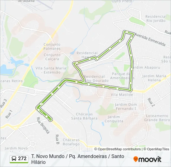 272 Bus Line Map