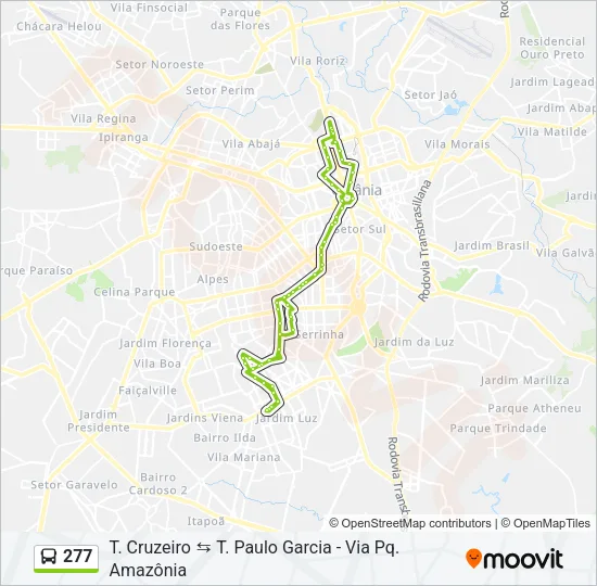 277 Bus Line Map