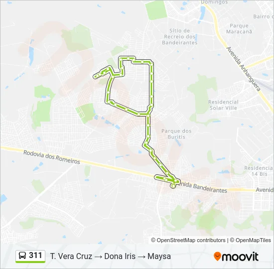 311 Bus Line Map