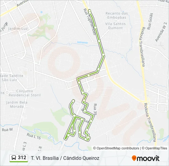 312 Bus Line Map