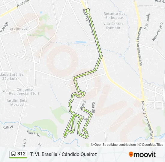 312 Bus Line Map
