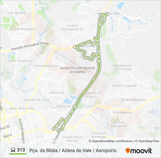 313 Bus Line Map