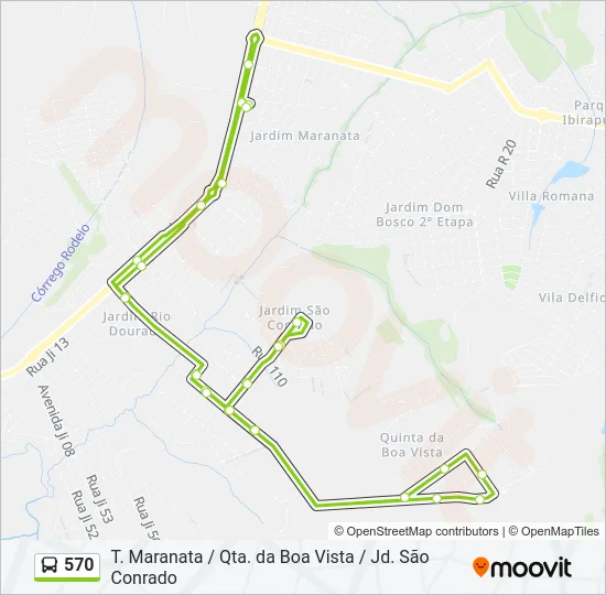 570 Bus Line Map