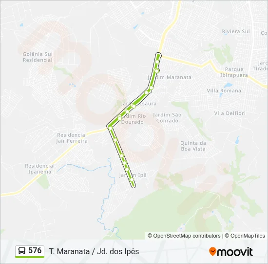 576 Bus Line Map