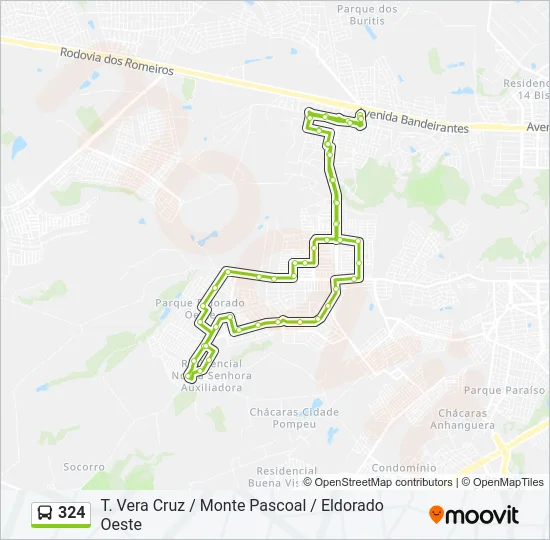 324 Bus Line Map