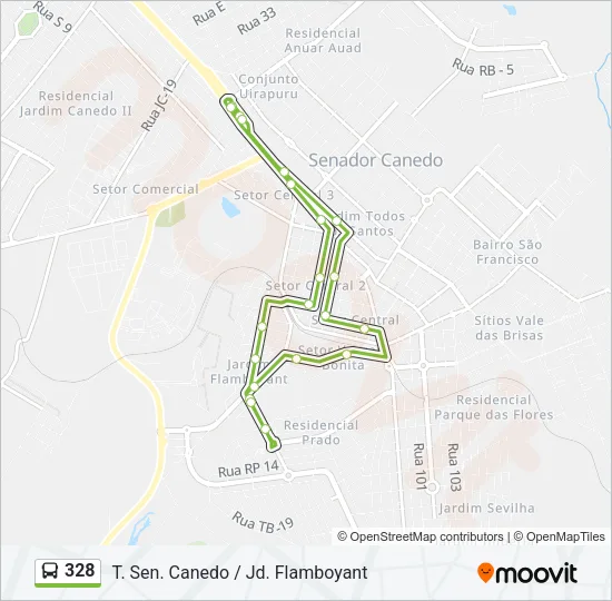 328 Bus Line Map