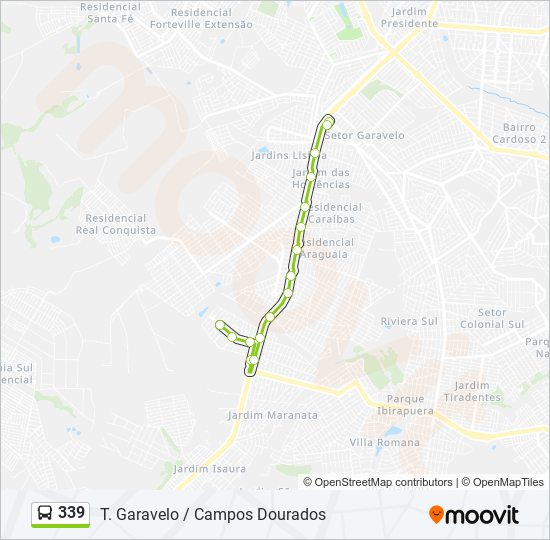 339 bus Line Map