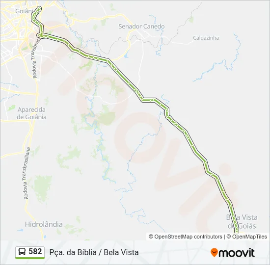 582 Bus Line Map