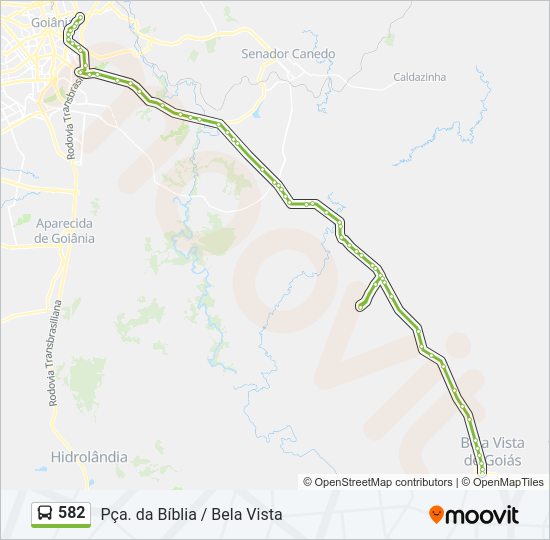 582 Bus Line Map