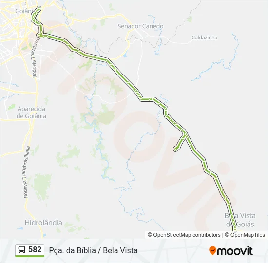 582 Bus Line Map