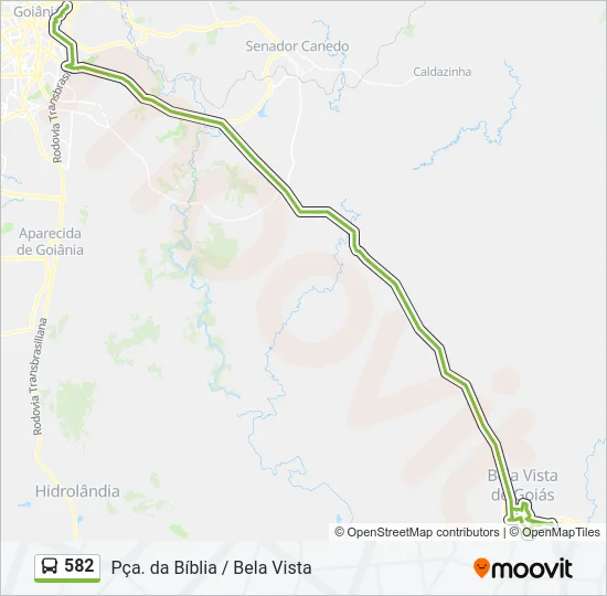 582 Bus Line Map