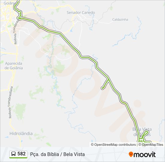 582 Bus Line Map