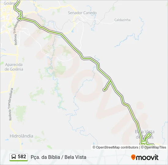 582 Bus Line Map