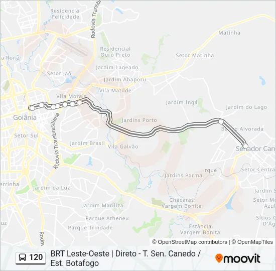 120 Bus Line Map