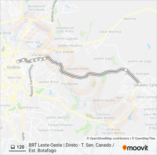 120 Bus Line Map