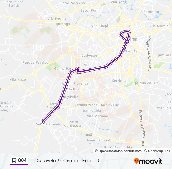 004 Bus Line Map