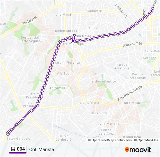 004 Bus Line Map