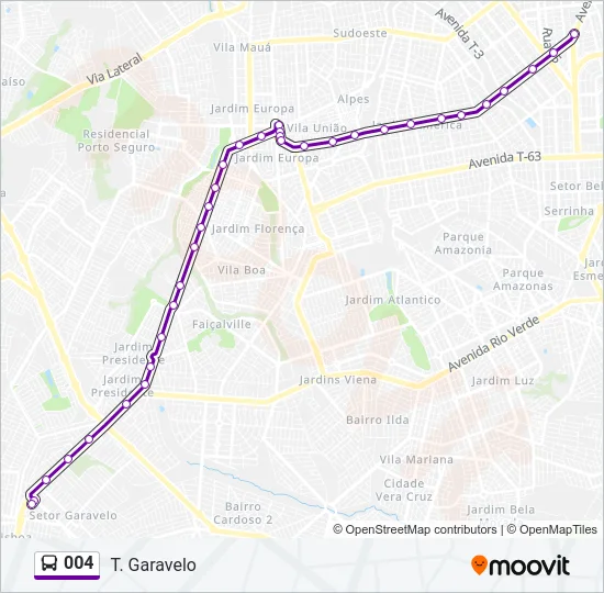 004 Bus Line Map