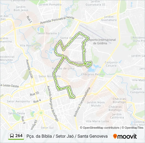 264 Bus Line Map
