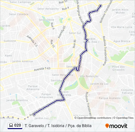 020 Bus Line Map