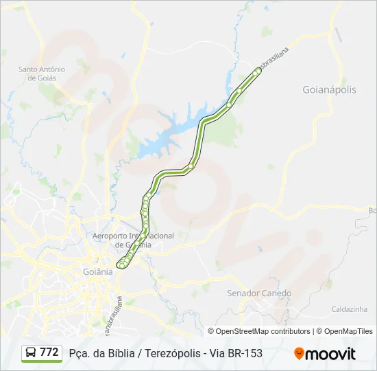 772 Bus Line Map