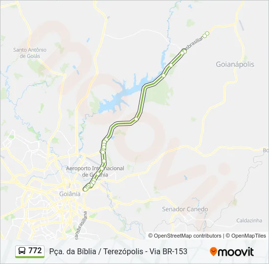 772 Bus Line Map