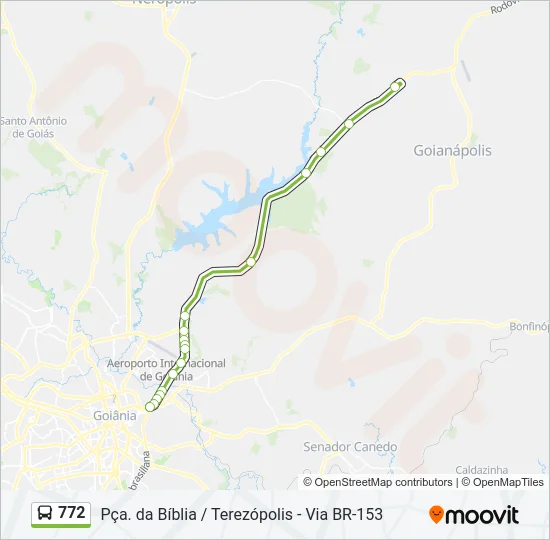 772 Bus Line Map
