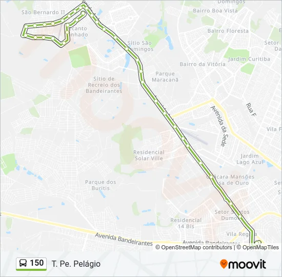 150 Bus Line Map