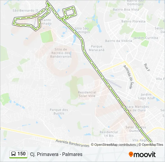 150 Bus Line Map
