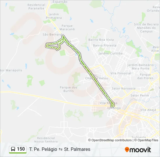 150 Bus Line Map