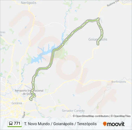 771 Bus Line Map