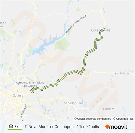 771 bus Line Map