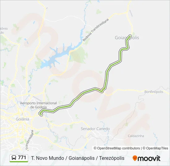 771 Bus Line Map