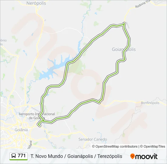 771 Bus Line Map