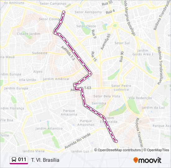 011 bus Line Map