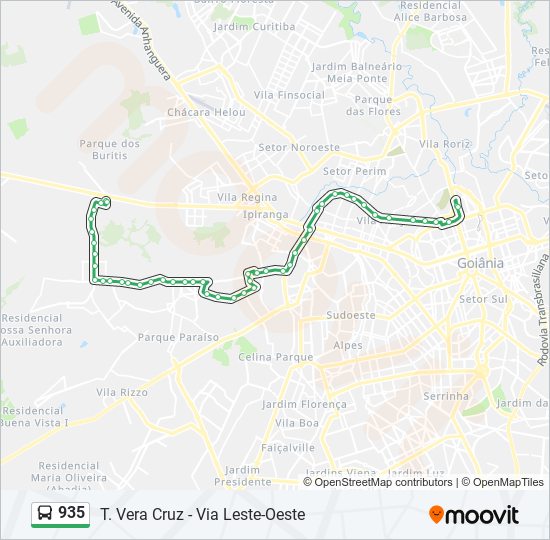 935 bus Line Map