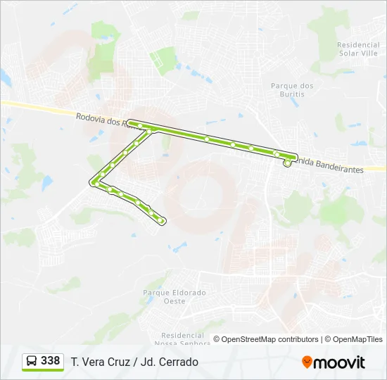 338 Bus Line Map