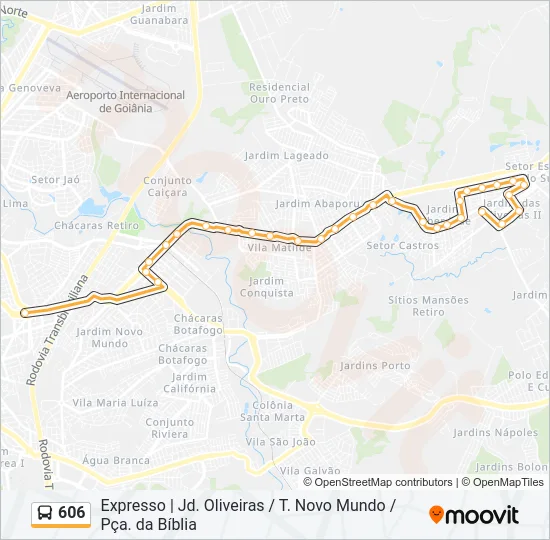606 Bus Line Map