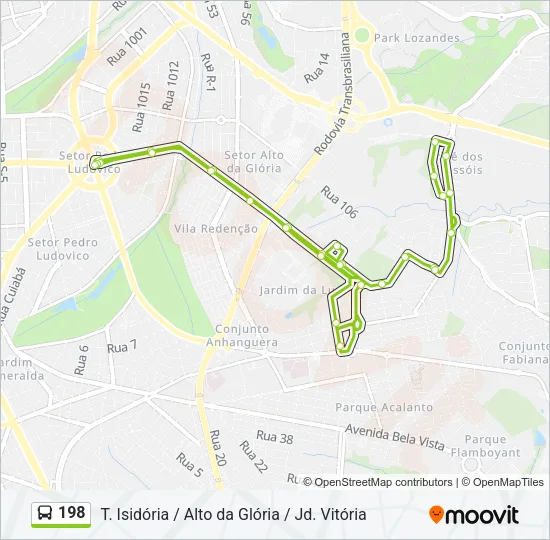 198 Bus Line Map
