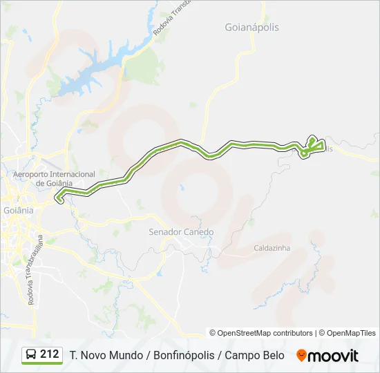 212 Bus Line Map