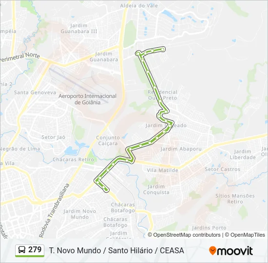 279 Bus Line Map