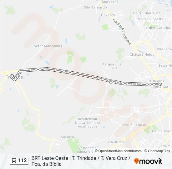112 Bus Line Map