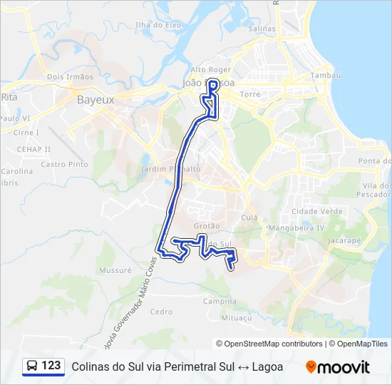 123 Bus Line Map