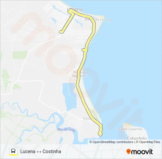 COSTINHA Bus Line Map
