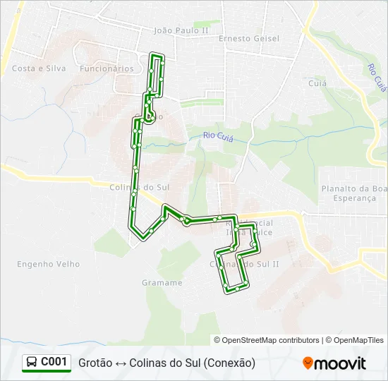 C001 Bus Line Map